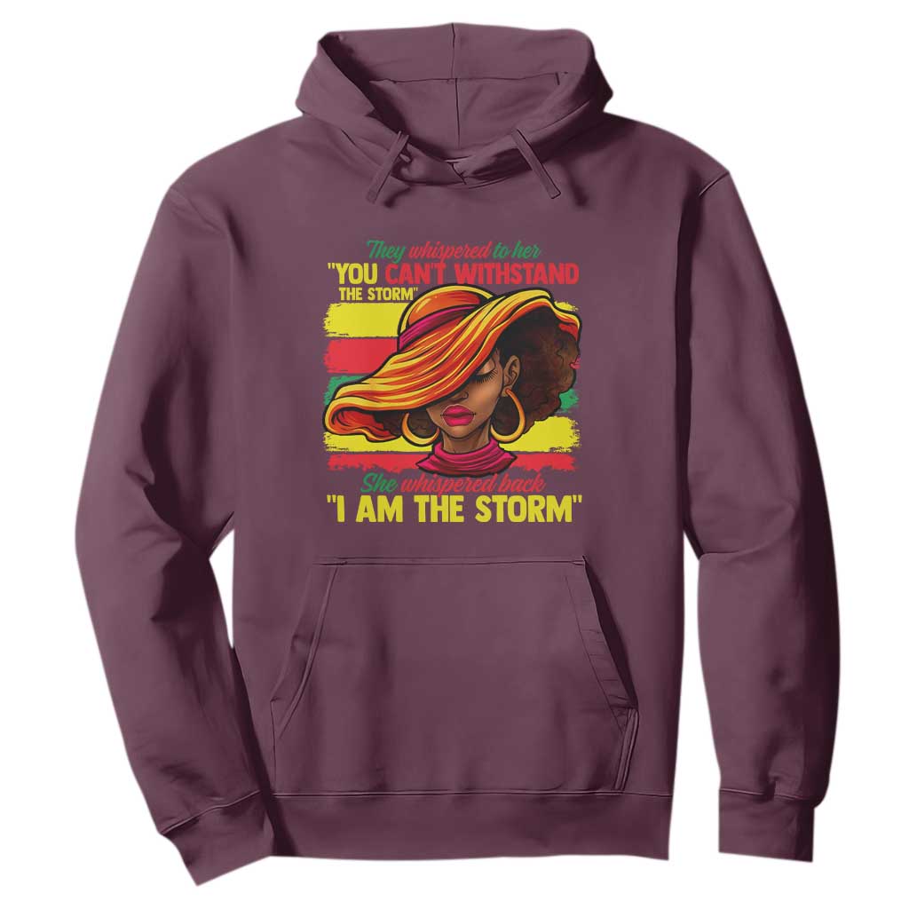 Proud Black African American Ladies Hoodie Black History Month