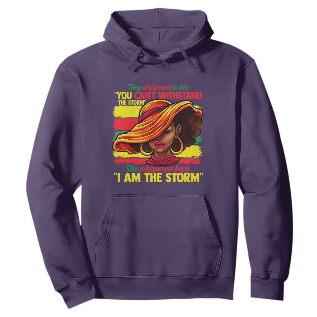 Proud Black African American Ladies Hoodie Black History Month