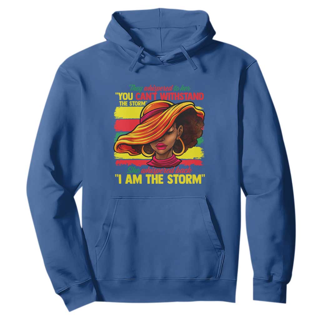 Proud Black African American Ladies Hoodie Black History Month