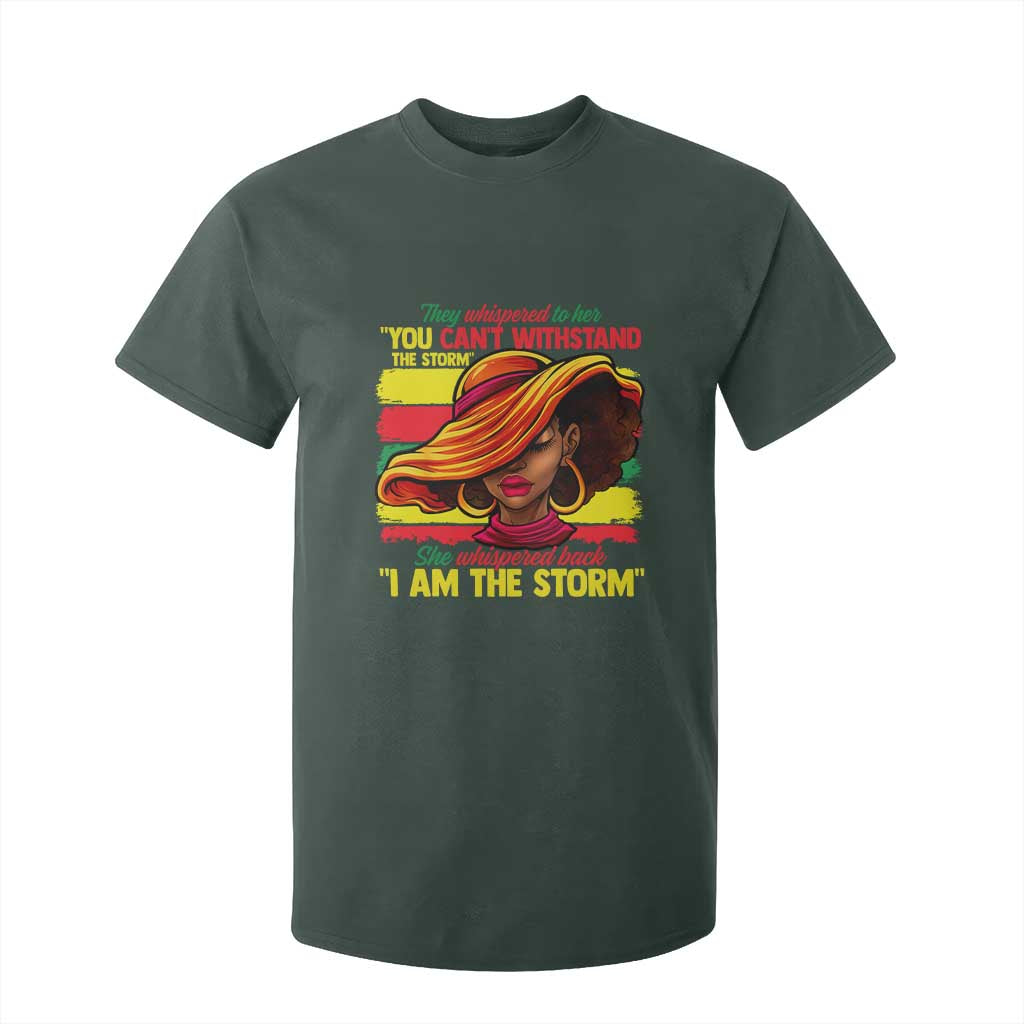 Proud Black African American Ladies T Shirt For Kid Black History Month
