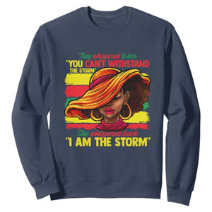 Proud Black African American Ladies Sweatshirt Black History Month