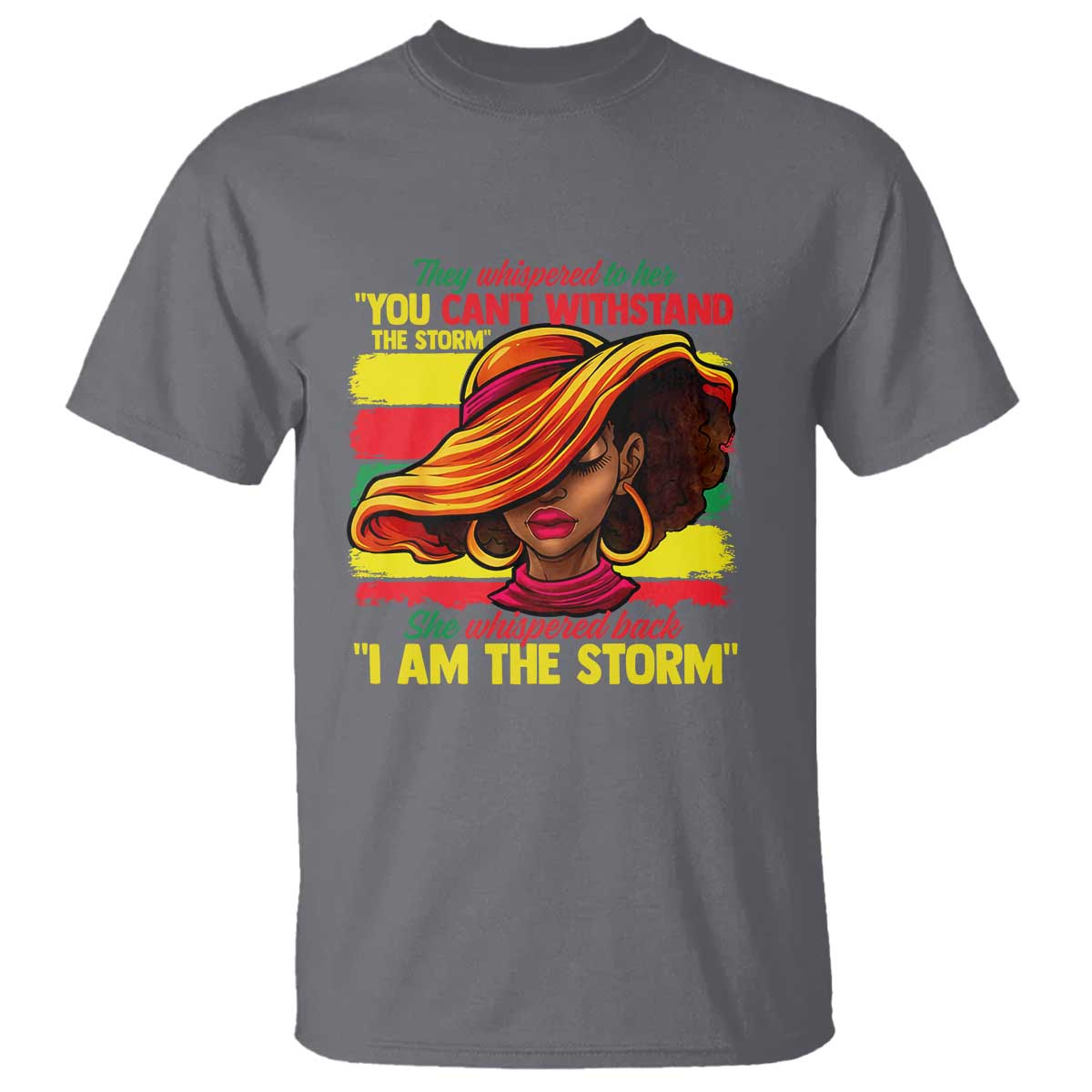 Proud Black African American Ladies T Shirt Black History Month