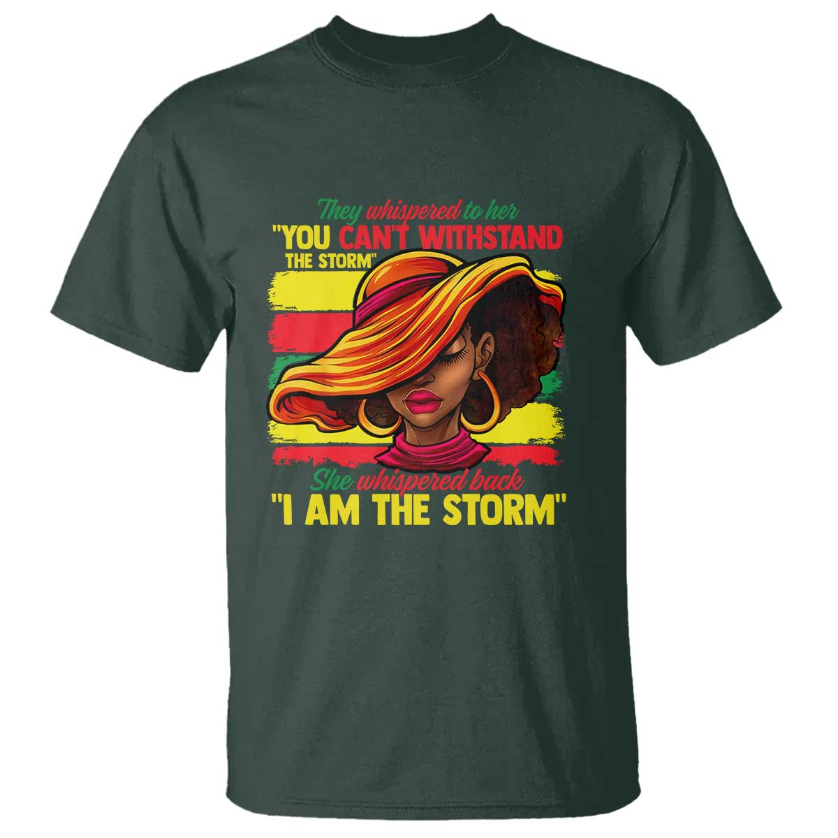 Proud Black African American Ladies T Shirt Black History Month