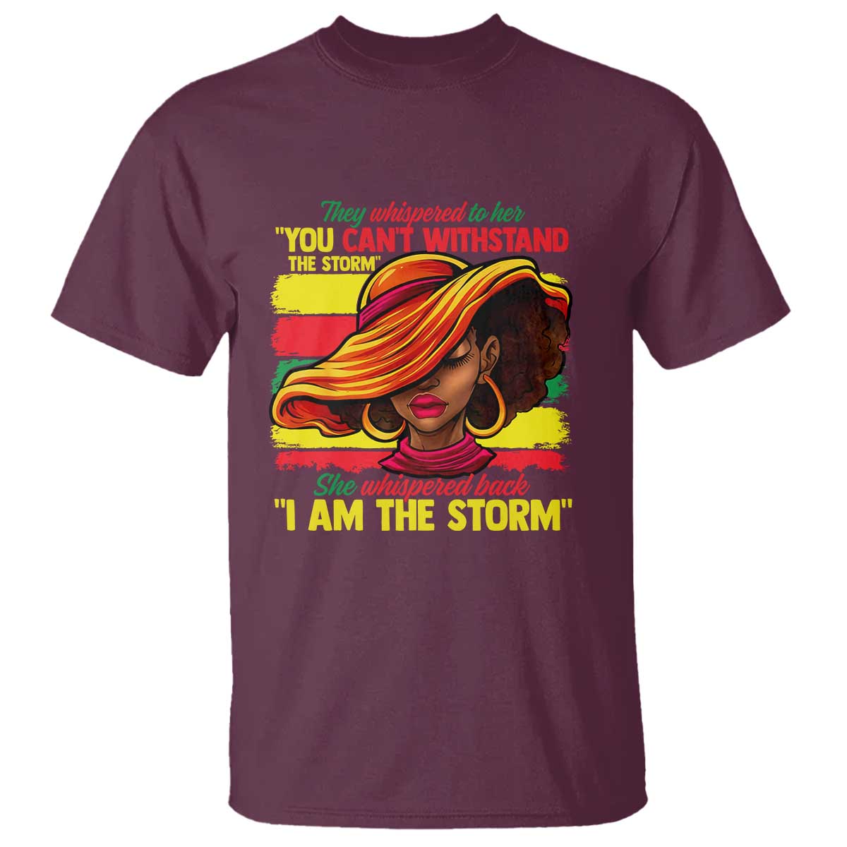 Proud Black African American Ladies T Shirt Black History Month