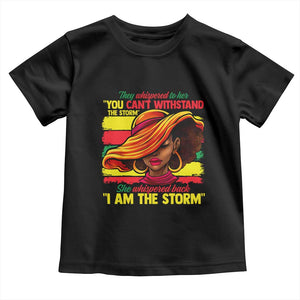 Proud Black African American Ladies Toddler T Shirt Black History Month