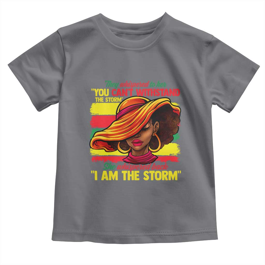 Proud Black African American Ladies Toddler T Shirt Black History Month