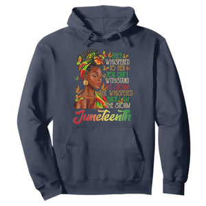 Juneteenth Black Women Hoodie I Am The Storm Black History Month