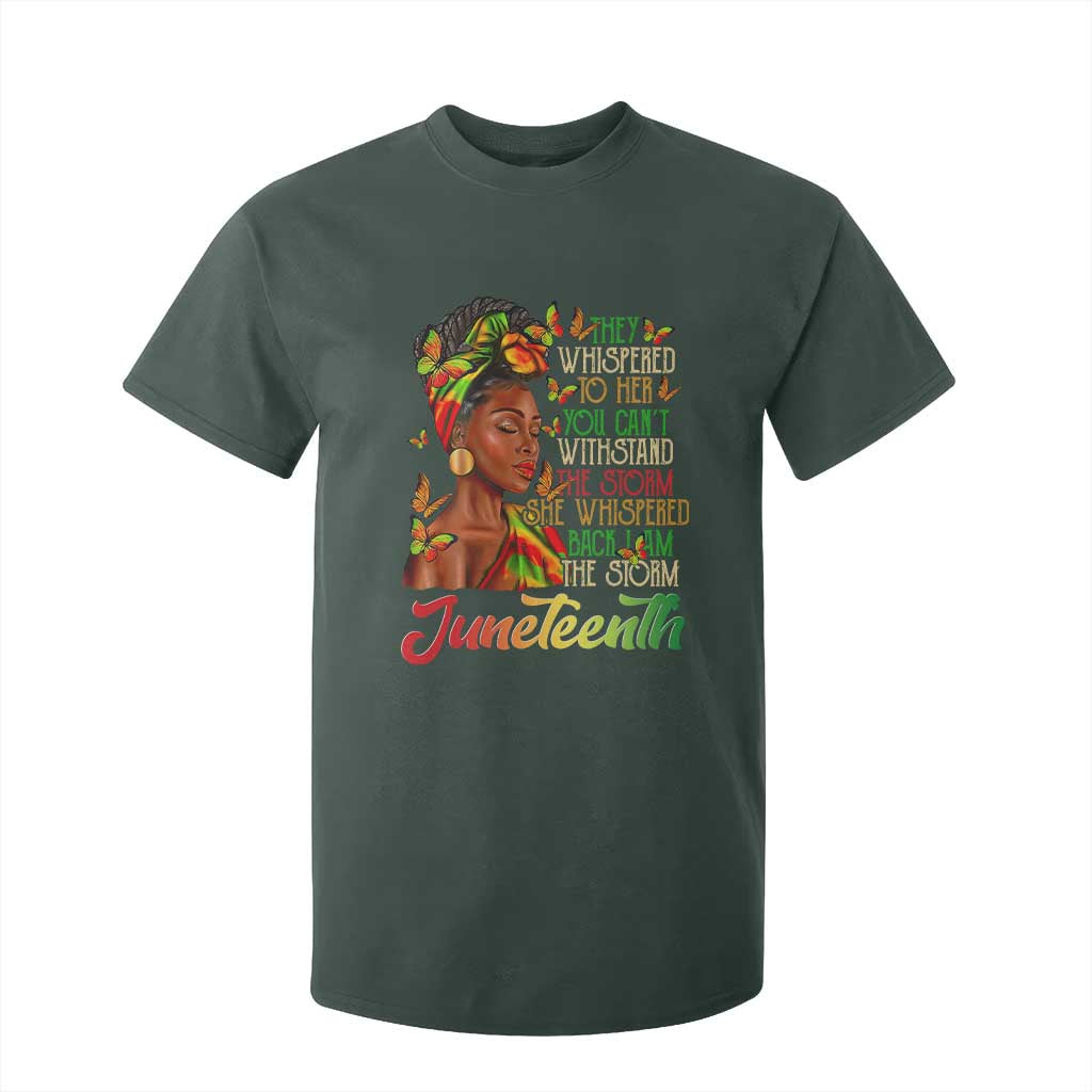 Juneteenth Black Women T Shirt For Kid I Am The Storm Black History Month