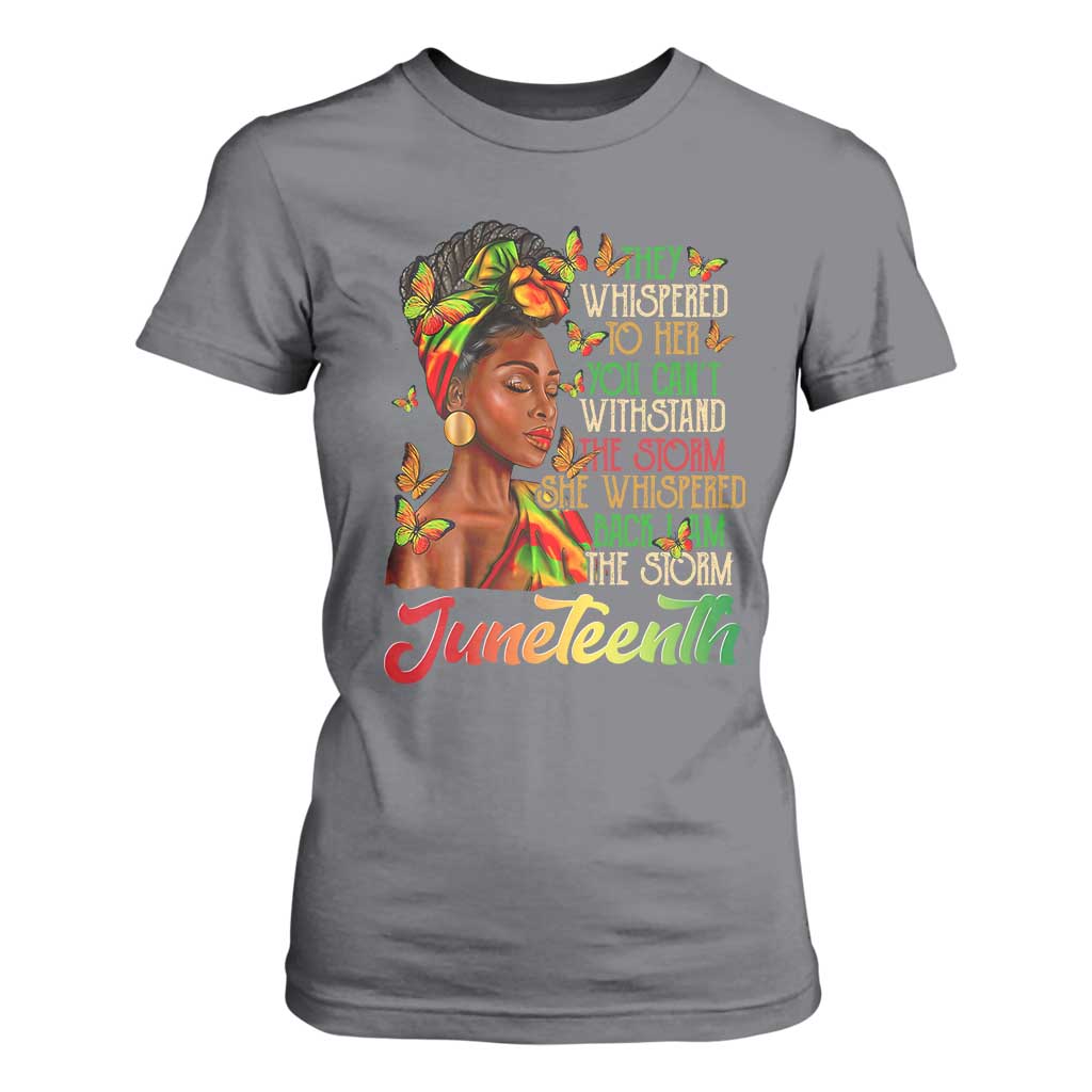 Juneteenth Black Women T Shirt For Women I Am The Storm Black History Month