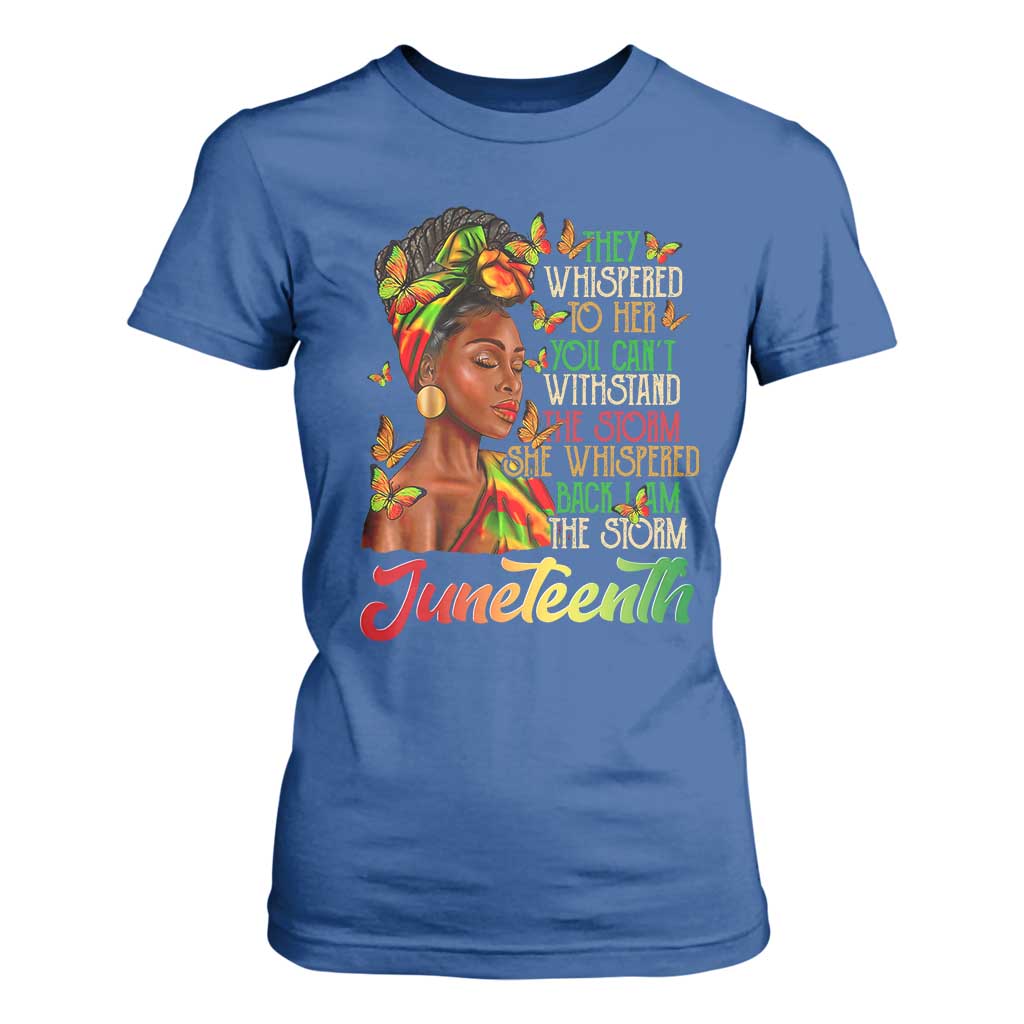 Juneteenth Black Women T Shirt For Women I Am The Storm Black History Month