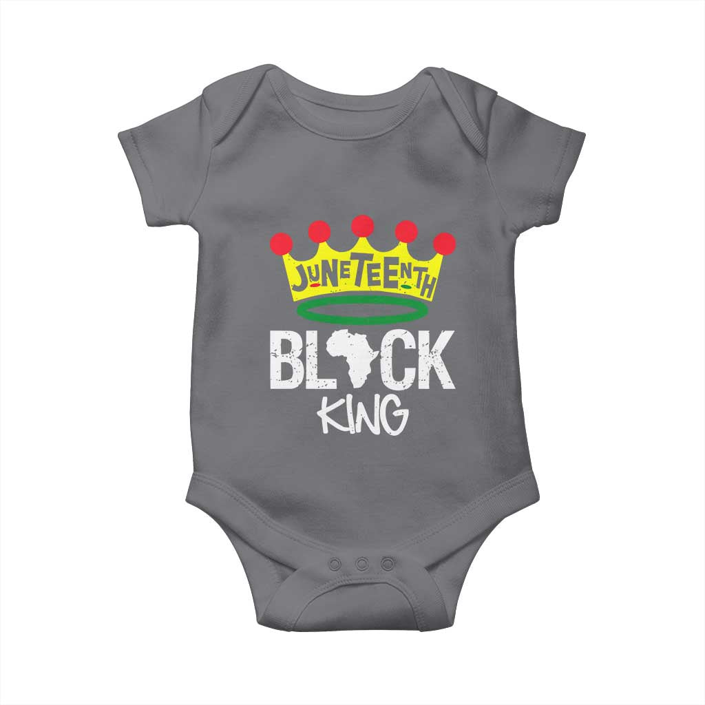 Juneteenth Black King Baby Onesie 1865 African Pride Black Power