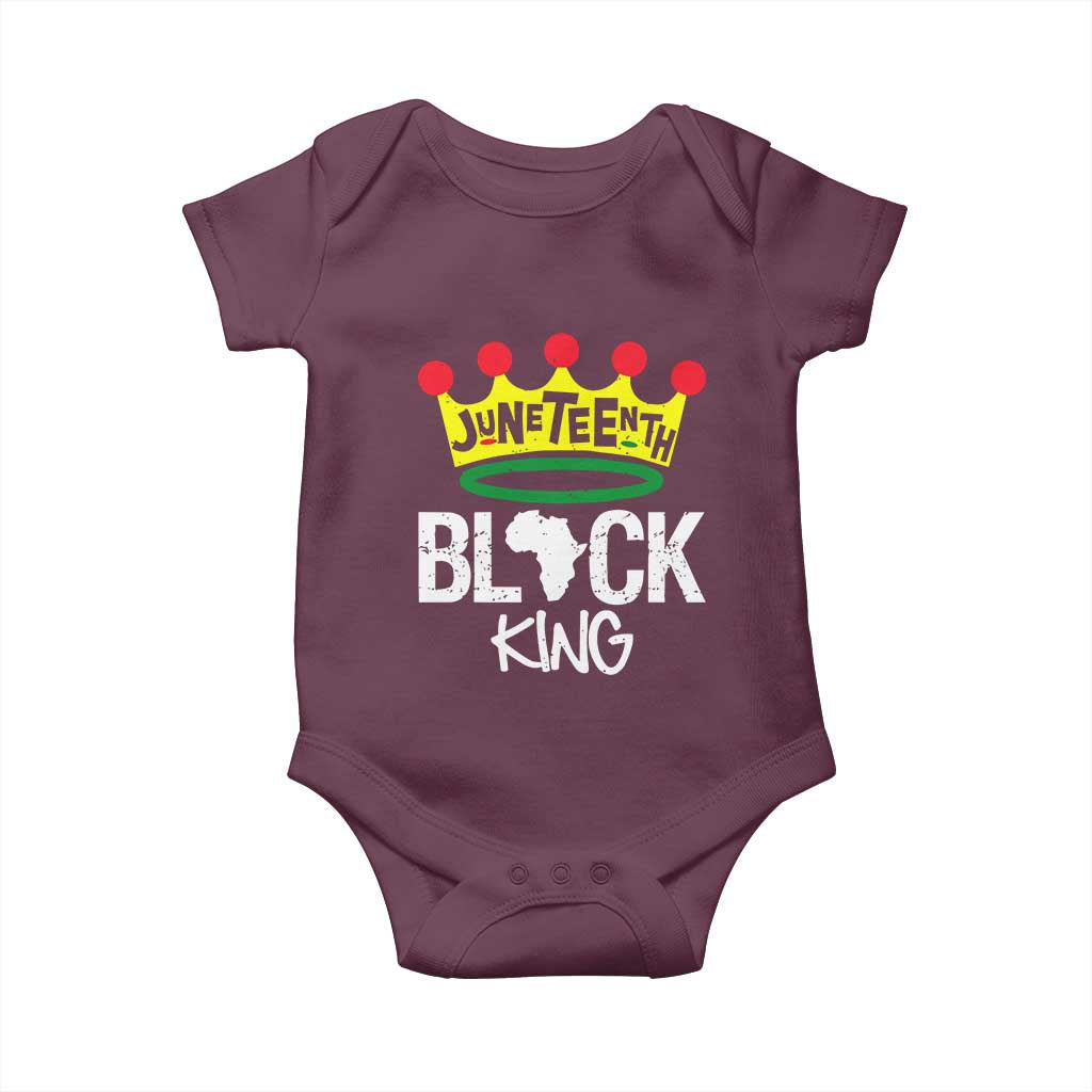 Juneteenth Black King Baby Onesie 1865 African Pride Black Power