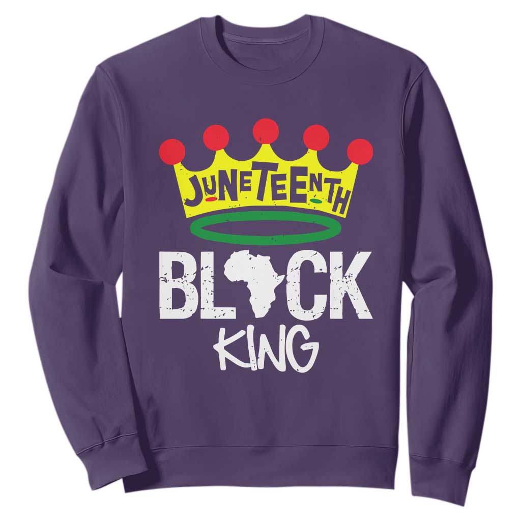 Juneteenth Black King Sweatshirt 1865 African Pride Black Power