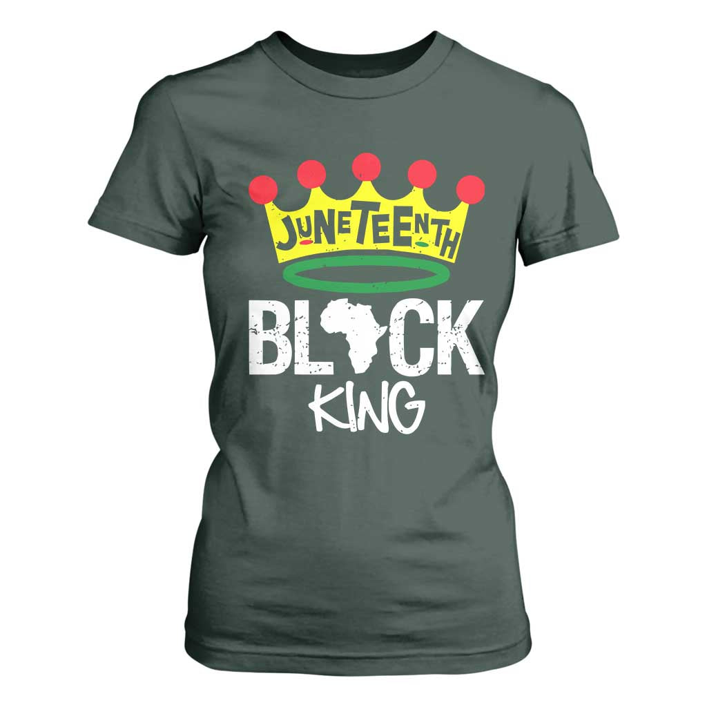 Juneteenth Black King T Shirt For Women 1865 African Pride Black Power
