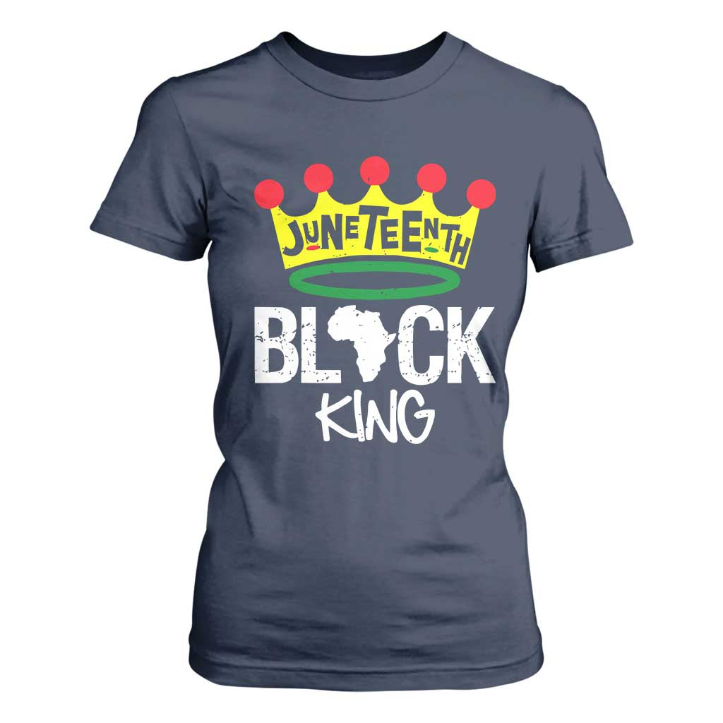 Juneteenth Black King T Shirt For Women 1865 African Pride Black Power