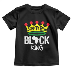 Juneteenth Black King Toddler T Shirt 1865 African Pride Black Power