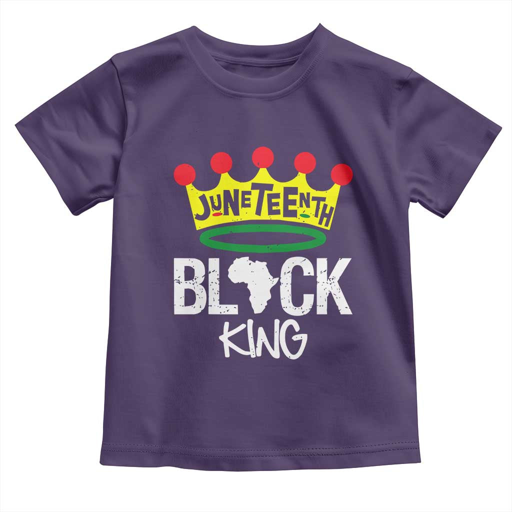 Juneteenth Black King Toddler T Shirt 1865 African Pride Black Power