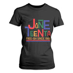 Free Ish Since 1865 T Shirt For Women Juneteenth Celebration Retro