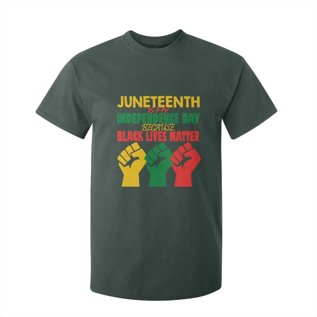 Juneteenth Is My Independence Day T Shirt For Kid Because BLM