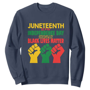 Juneteenth Is My Independence Day Sweatshirt Because BLM