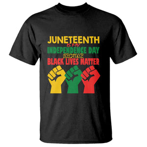 Juneteenth Is My Independence Day T Shirt Because BLM