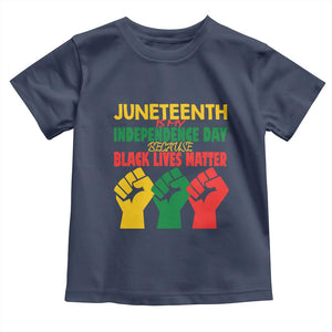 Juneteenth Is My Independence Day Toddler T Shirt Because BLM