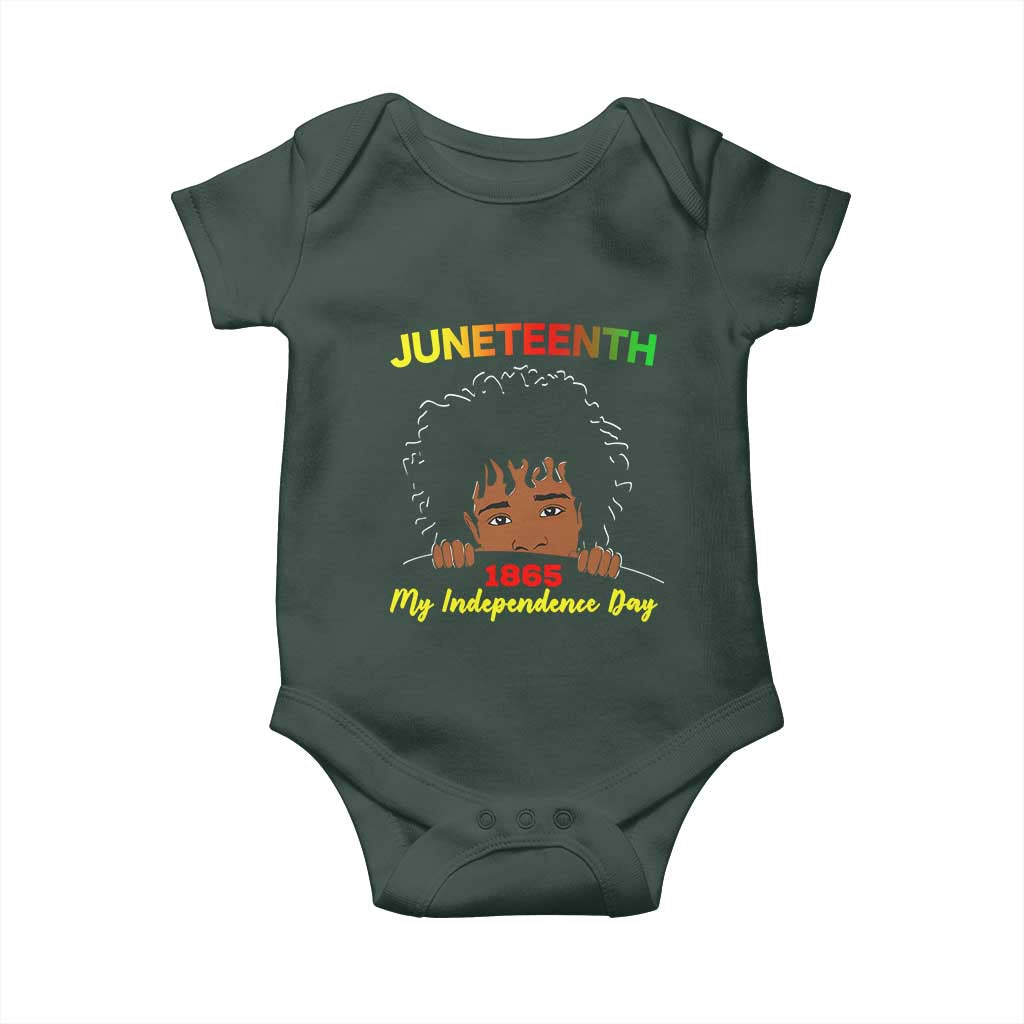 Celebrate Juneteenth Independence Baby Onesie Teen Youth Afro Locs Black Boy