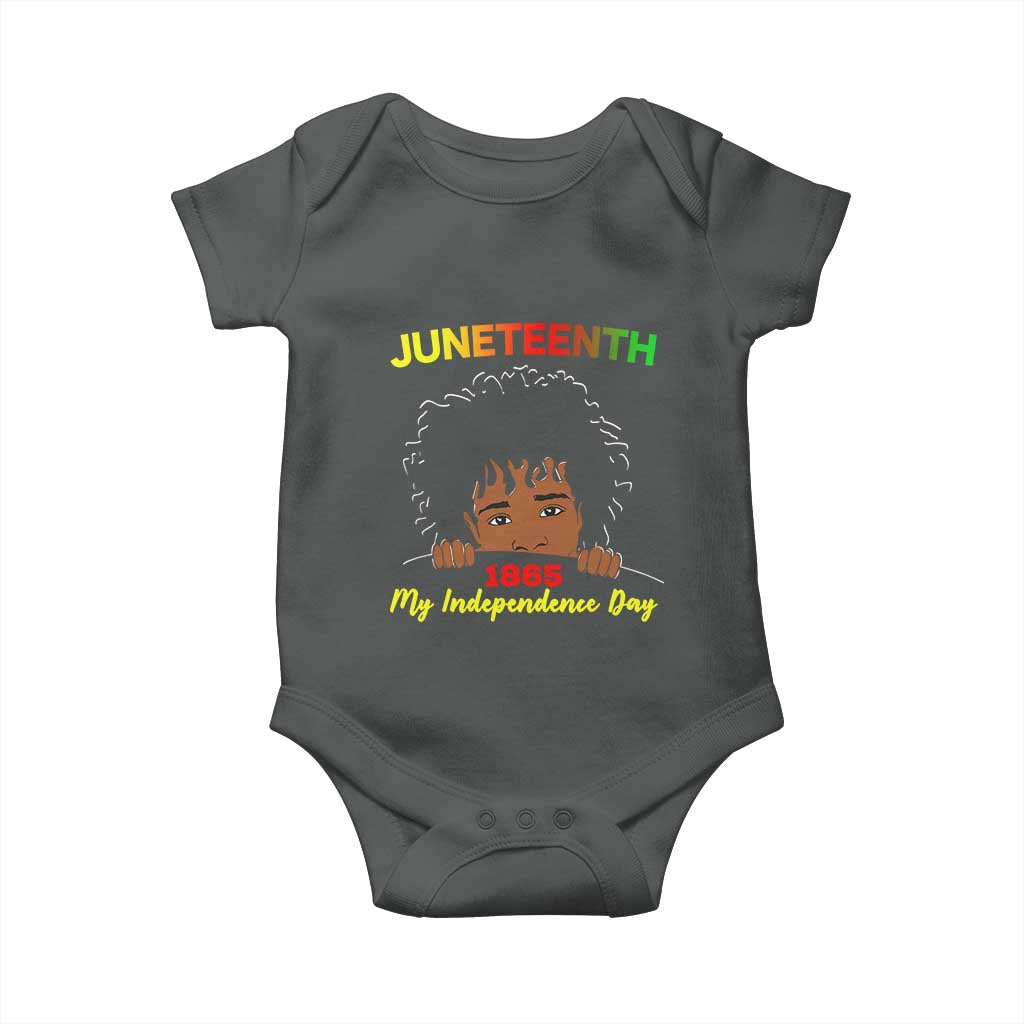 Celebrate Juneteenth Independence Baby Onesie Teen Youth Afro Locs Black Boy