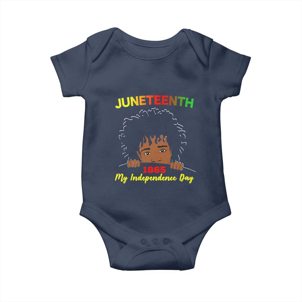 Celebrate Juneteenth Independence Baby Onesie Teen Youth Afro Locs Black Boy