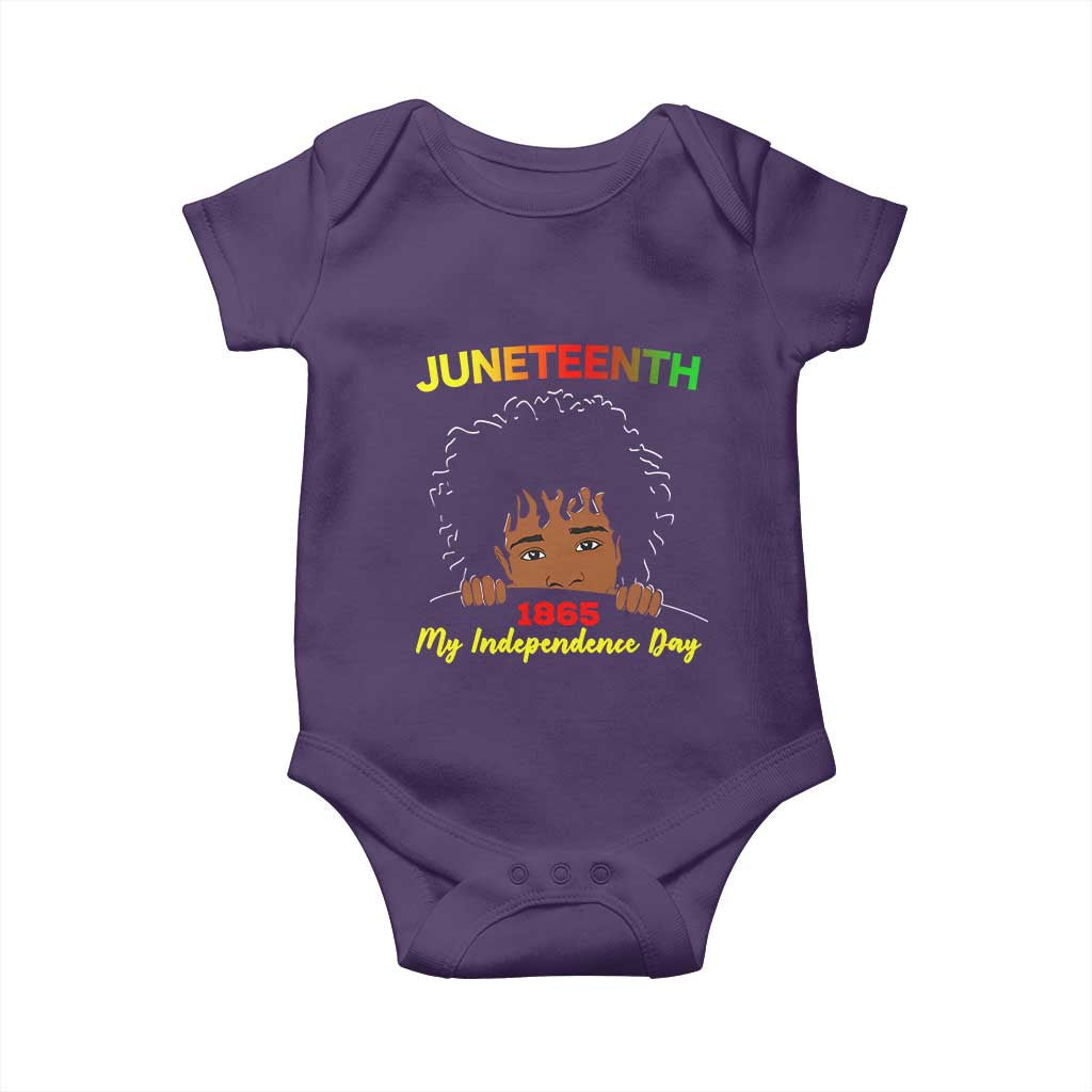 Celebrate Juneteenth Independence Baby Onesie Teen Youth Afro Locs Black Boy
