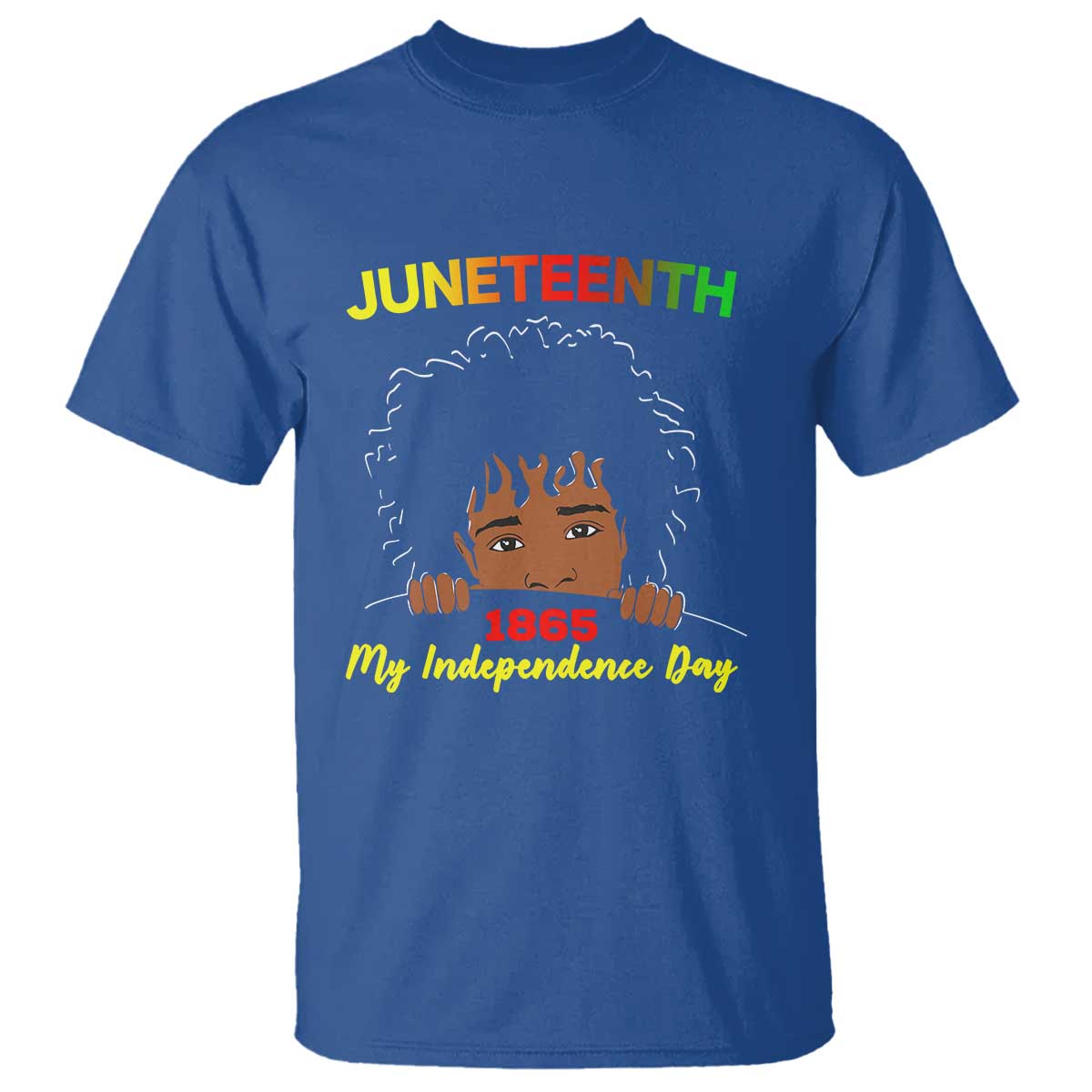 Celebrate Juneteenth Independence T Shirt Teen Youth Afro Locs Black Boy