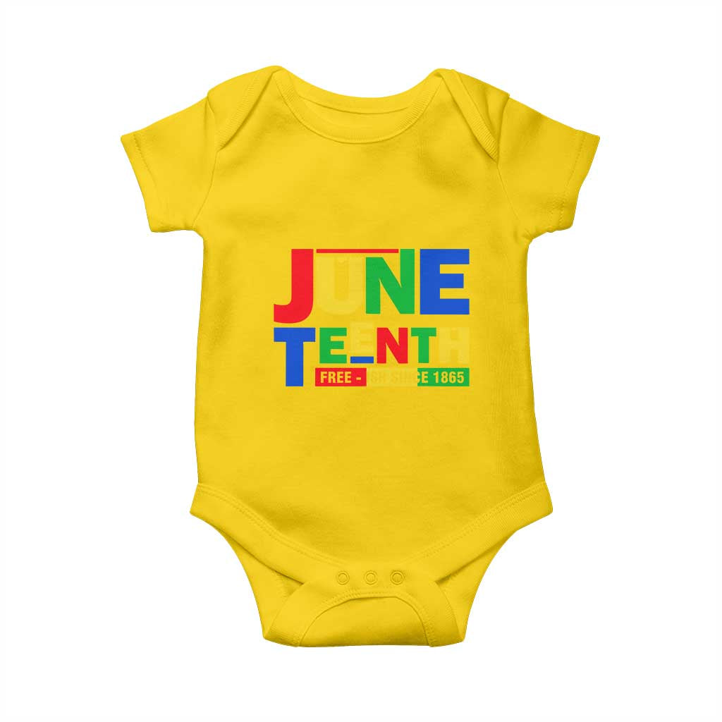 Juneteenth Free Ish Since 1865 Baby Onesie