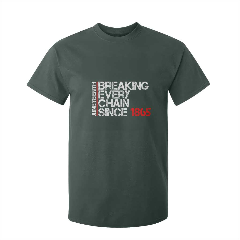 Juneteenth Breaking Every Chain T Shirt For Kid Since 1865
