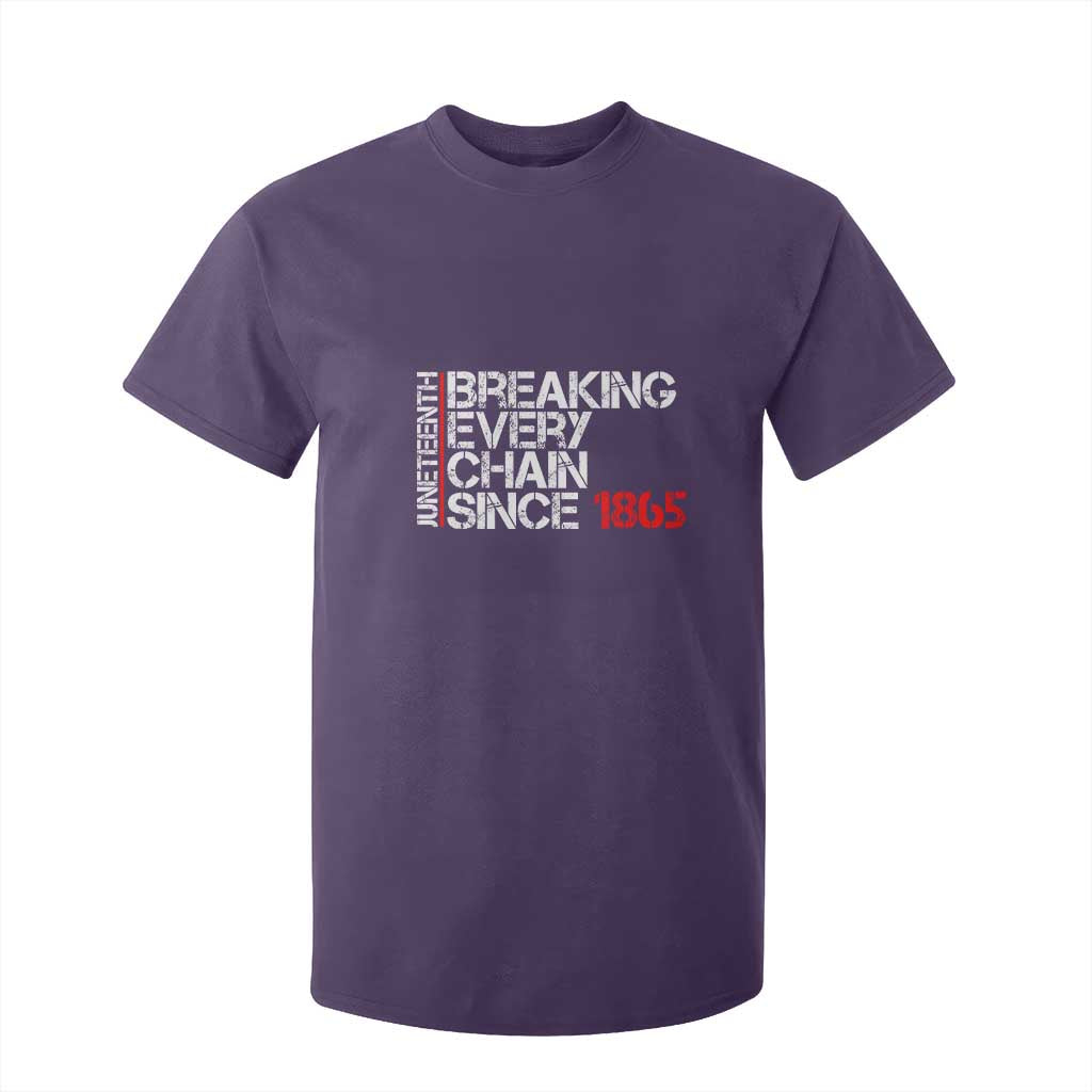 Juneteenth Breaking Every Chain T Shirt For Kid Since 1865