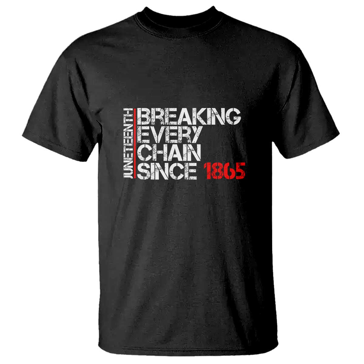 Juneteenth Breaking Every Chain T Shirt Since 1865