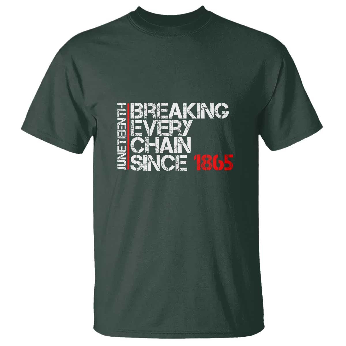 Juneteenth Breaking Every Chain T Shirt Since 1865