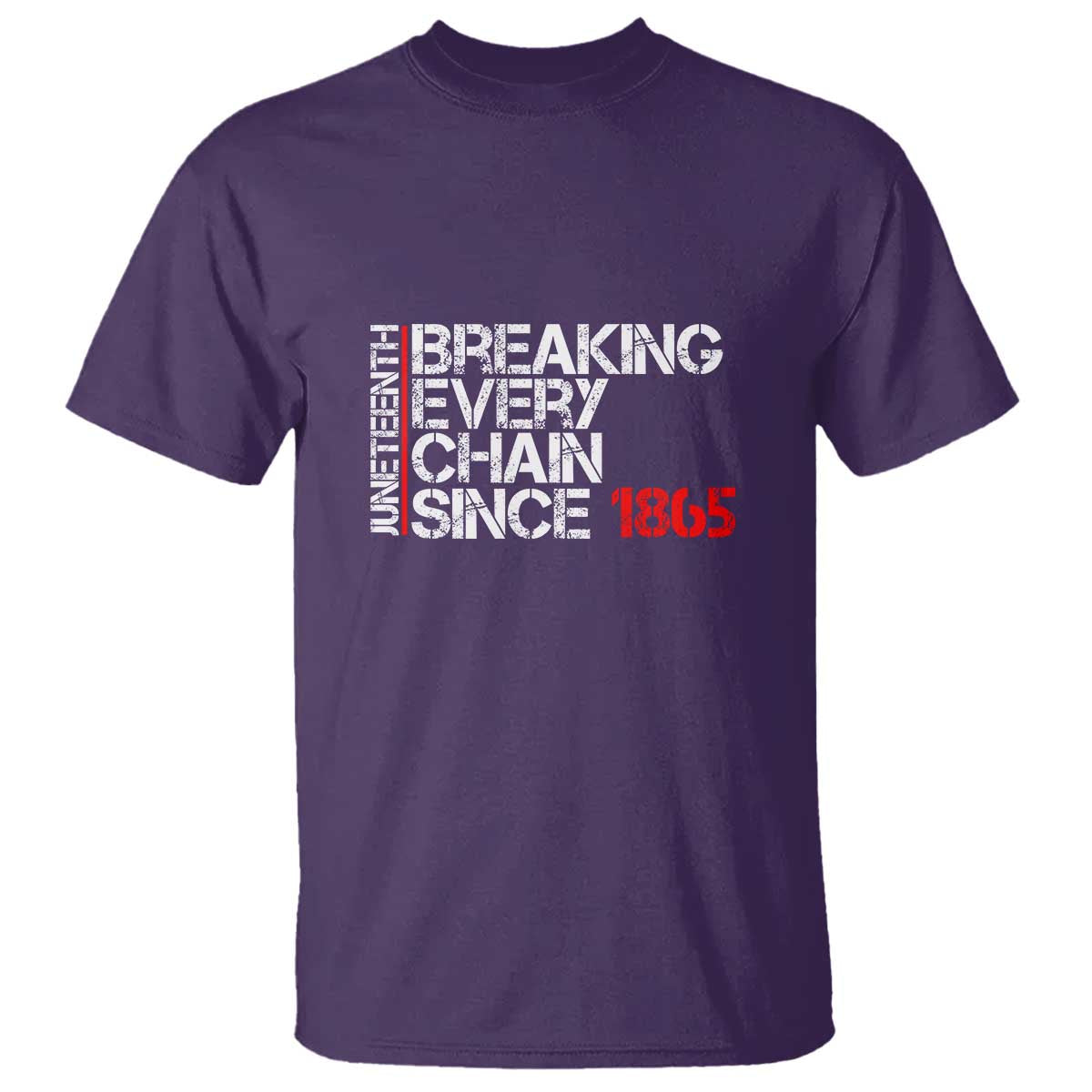 Juneteenth Breaking Every Chain T Shirt Since 1865