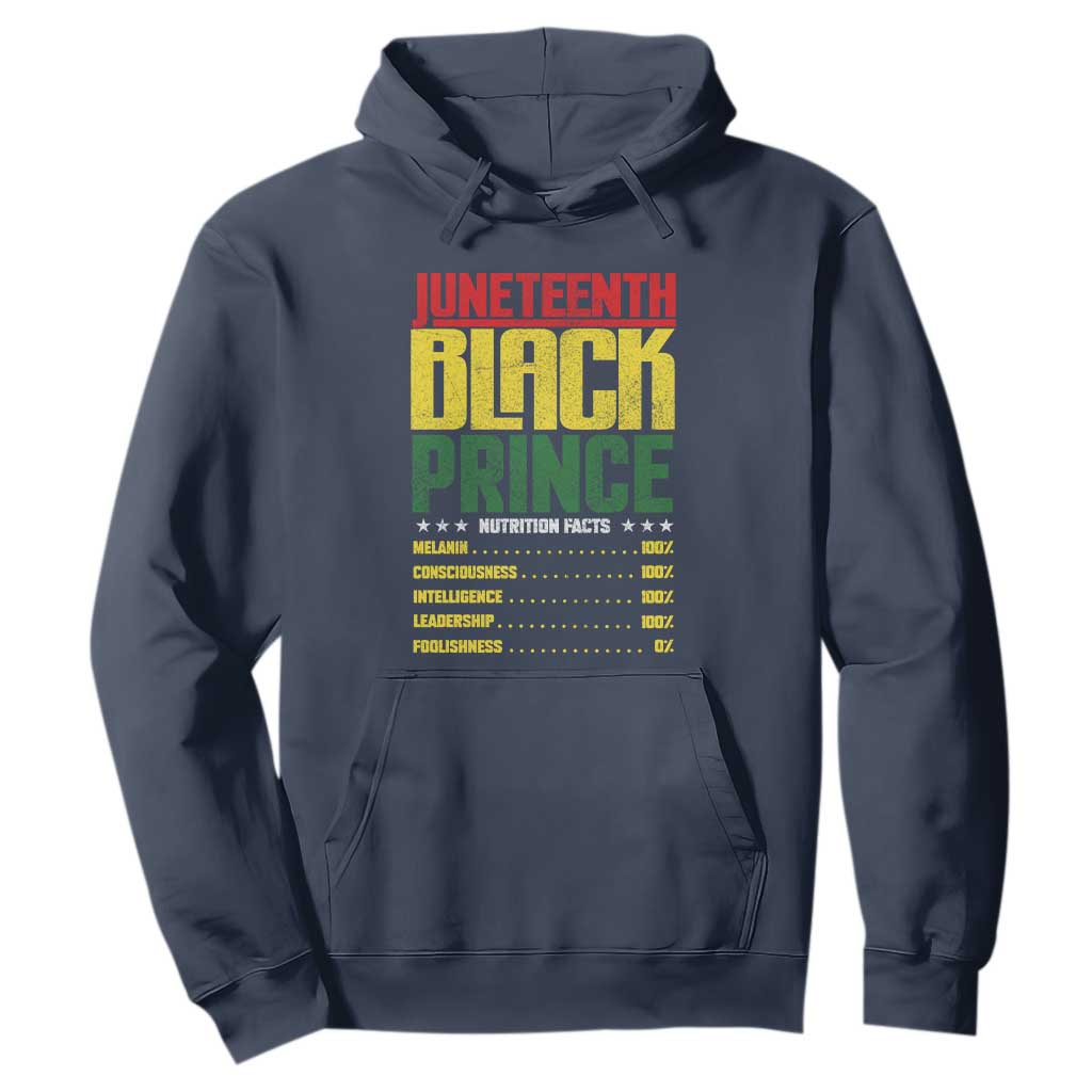 Juneteenth Black Prince Nutrition Facts Hoodie