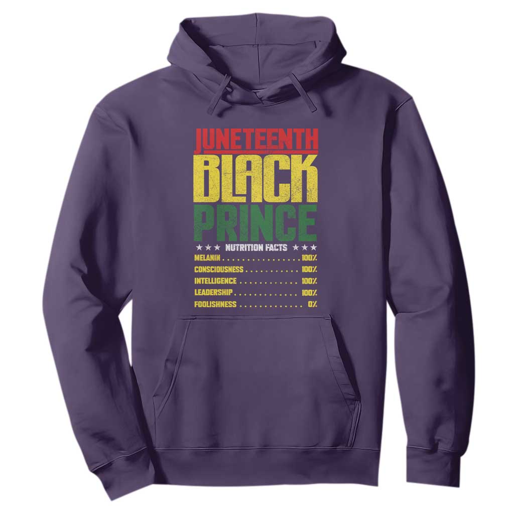 Juneteenth Black Prince Nutrition Facts Hoodie