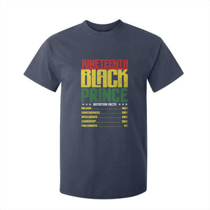 Juneteenth Black Prince Nutrition Facts T Shirt For Kid
