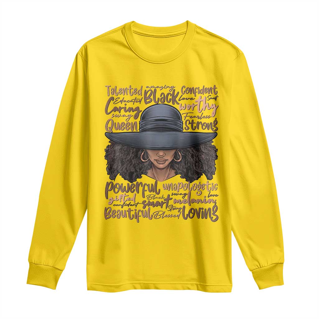 African Black History Long Sleeve Shirt African American Ladies Juneteenth