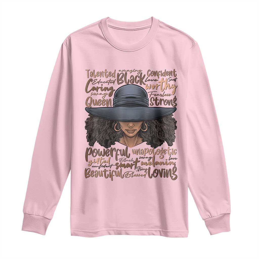 African Black History Long Sleeve Shirt African American Ladies Juneteenth