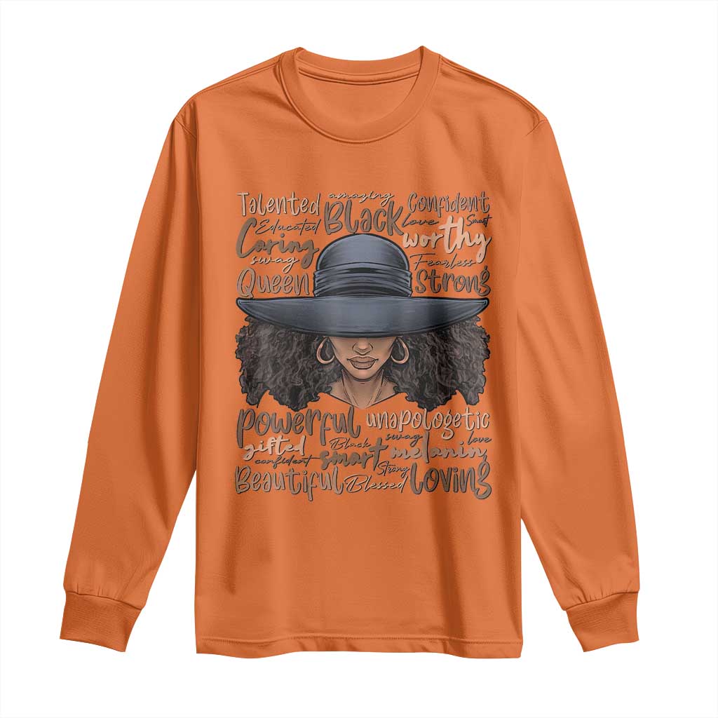 African Black History Long Sleeve Shirt African American Ladies Juneteenth