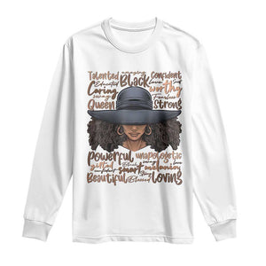 African Black History Long Sleeve Shirt African American Ladies Juneteenth