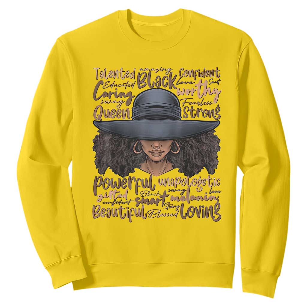African Black History Sweatshirt African American Ladies Juneteenth