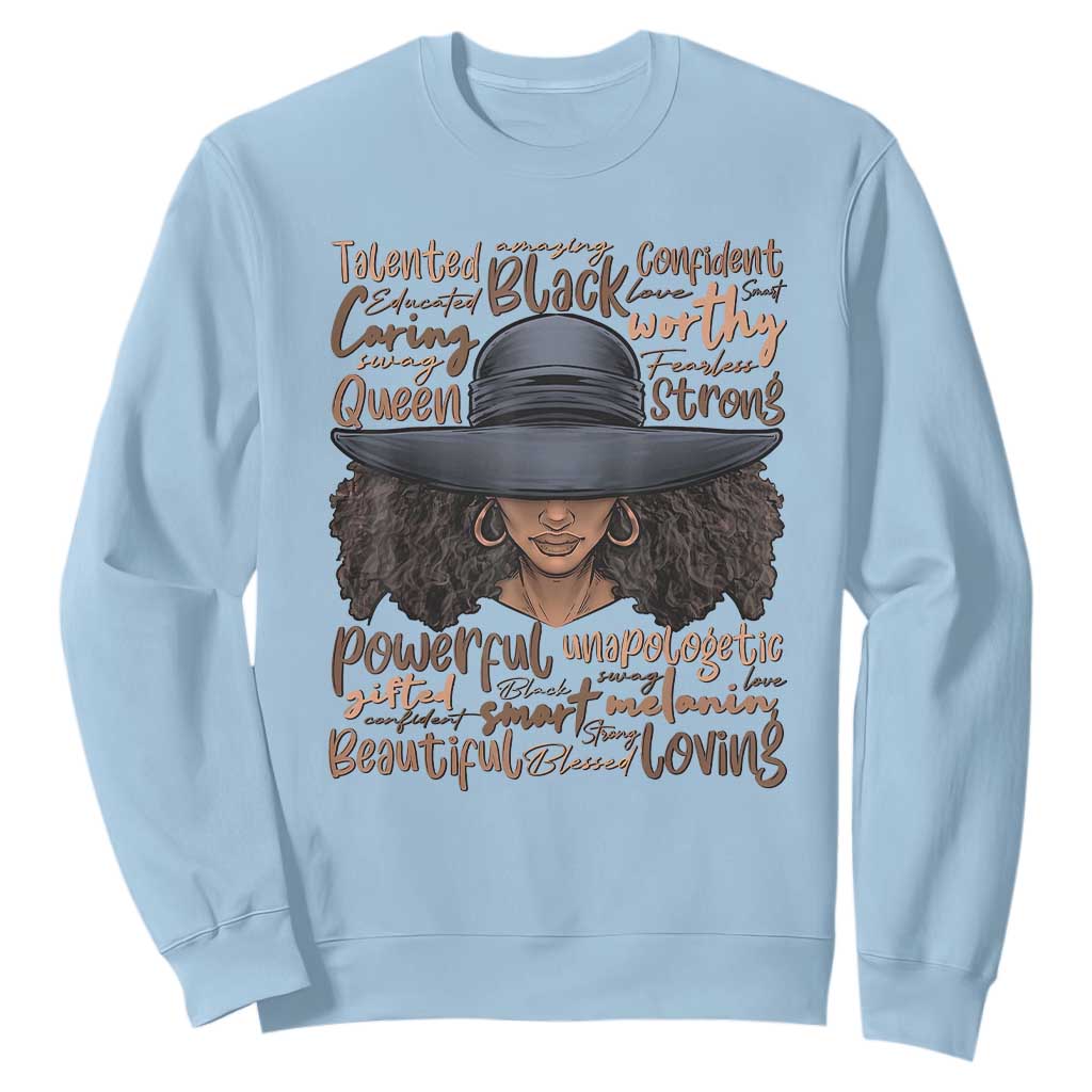 African Black History Sweatshirt African American Ladies Juneteenth