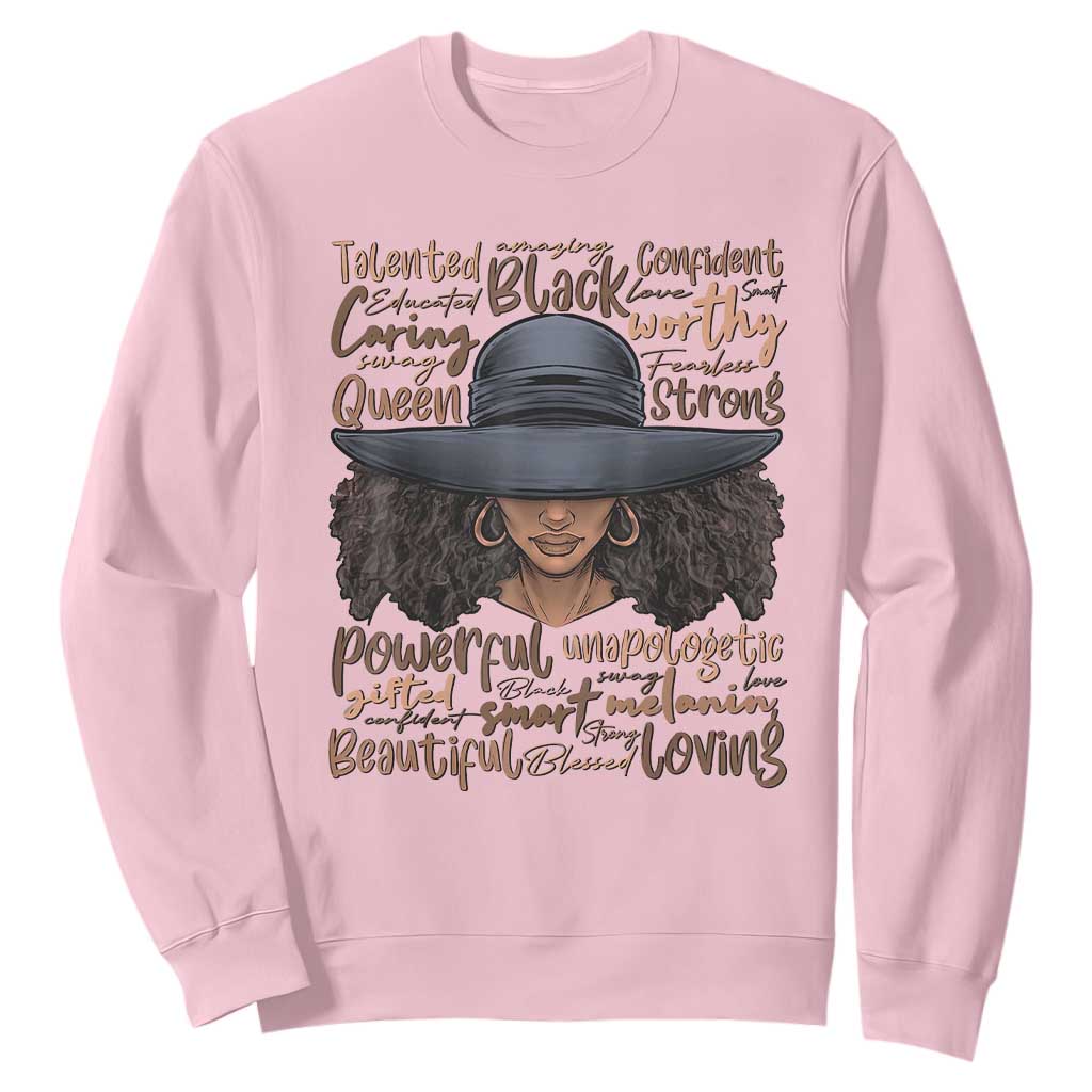African Black History Sweatshirt African American Ladies Juneteenth