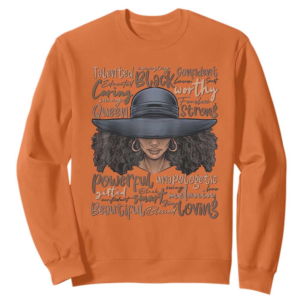 African Black History Sweatshirt African American Ladies Juneteenth