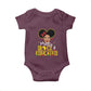 Pretty Black and Educated Baby Onesie I Am The Strong Afro Queen
