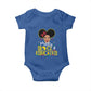Pretty Black and Educated Baby Onesie I Am The Strong Afro Queen